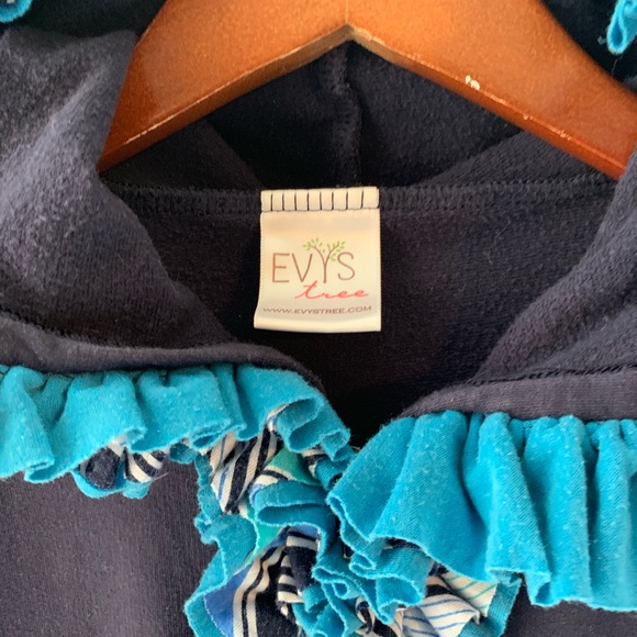 Evy’s Tree Girls Navy Brilla Hoody Jacket 8 10 - Picture 2 of 4